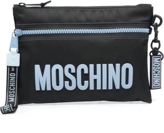 Moschino Bags.. Black , Zwart, Heren