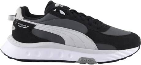 Puma Wild Rider Heren Schoenen Black Synthetisch, Leer