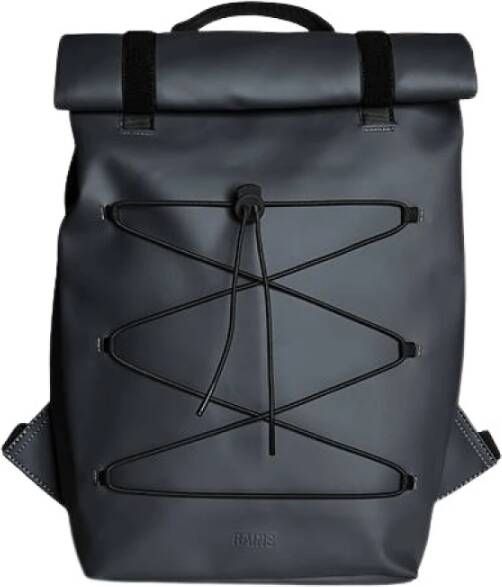 Rains Klittenbandrugzak 13640 leisteen , Grijs, Unisex