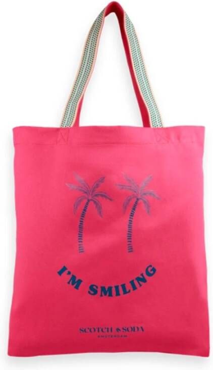 Scotch & Soda Bolsa Canvas Artwork , Rood, Heren