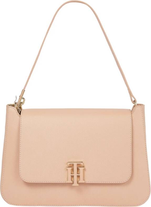 Tommy Hilfiger outline shoulder bag , Beige, Dames