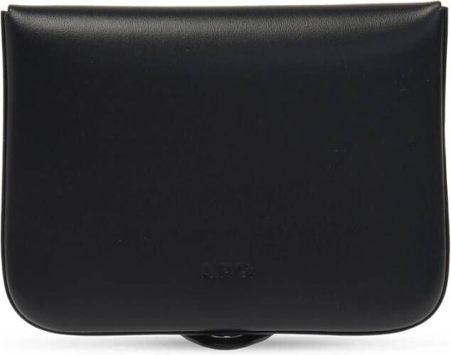 A.p.c. Kaarthouder met logo , Zwart, Heren