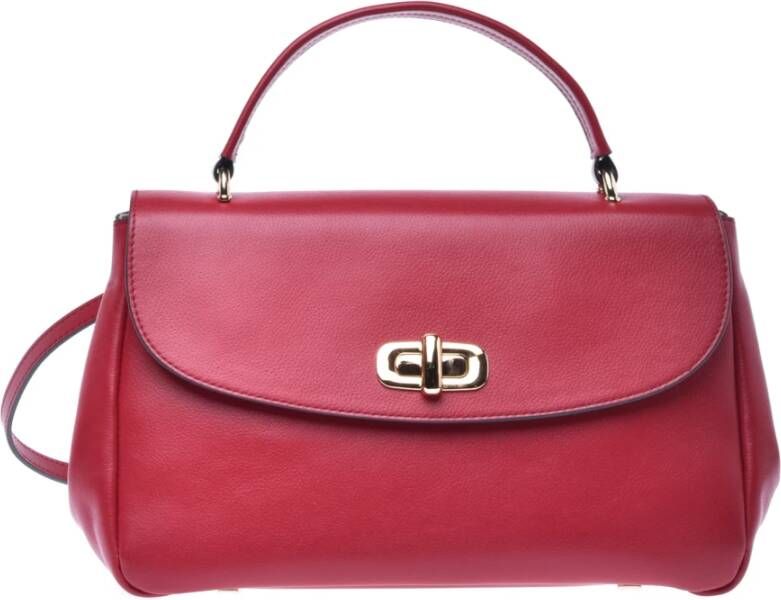 Baldinini Red leather shoulder bag , Rood, Dames