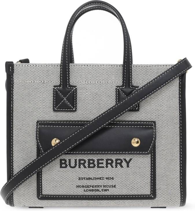 Burberry Freya Shopper Bag , Grijs, Dames