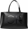 Calvin Klein SET Shopper BAG MD Wzip Comp , Zwart, Dames online kopen