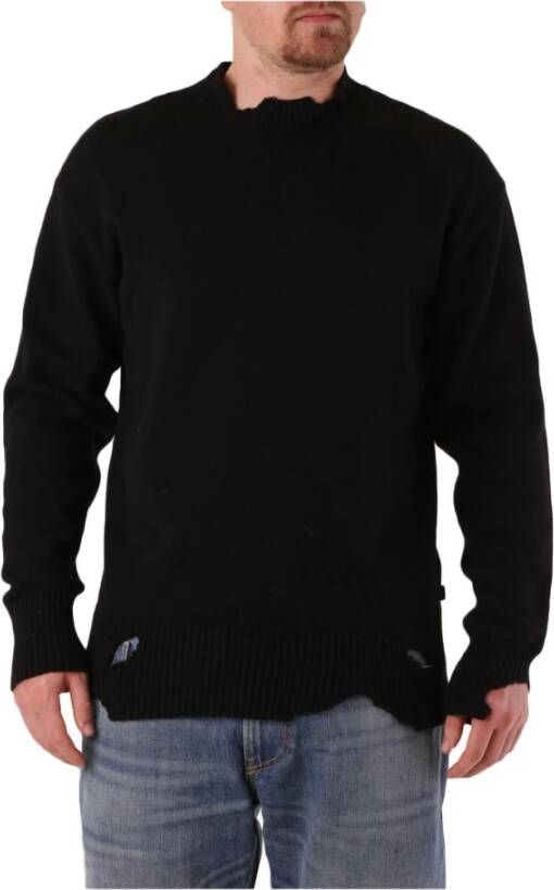 Diesel Men Knitwear , Zwart, Heren