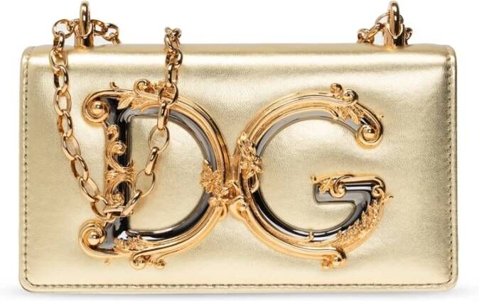 Dolce & Gabbana DG Girls Crossbody Bag , Geel, Dames