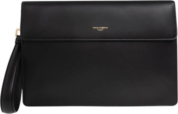 Dolce & Gabbana Document Case clutch van kalfsleer