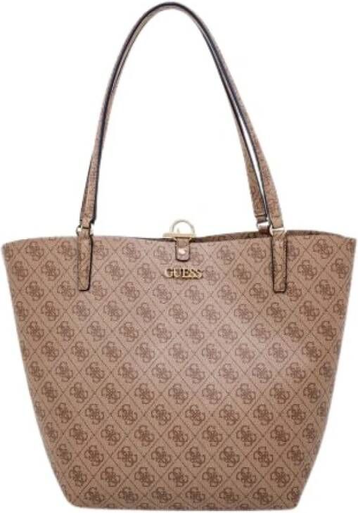 Guess Handtas Alby Toggle Tote Bruin