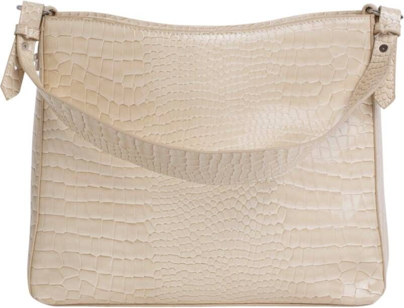 Hvisk Amble Croco buideltas sand beige