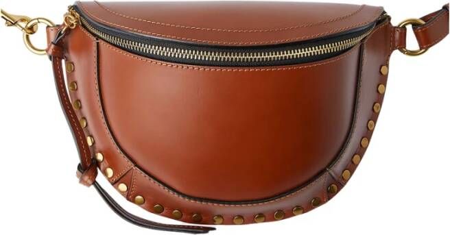 Isabel marant Studded Belt Bag , Bruin, Dames