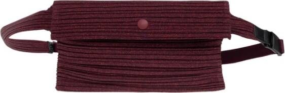 Issey Miyake Pleated belt bag , Rood, Dames