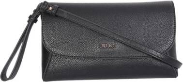Liu Jo Zwartkorrelige lederen koppelingszak Liu Jo, Zwart, Dames