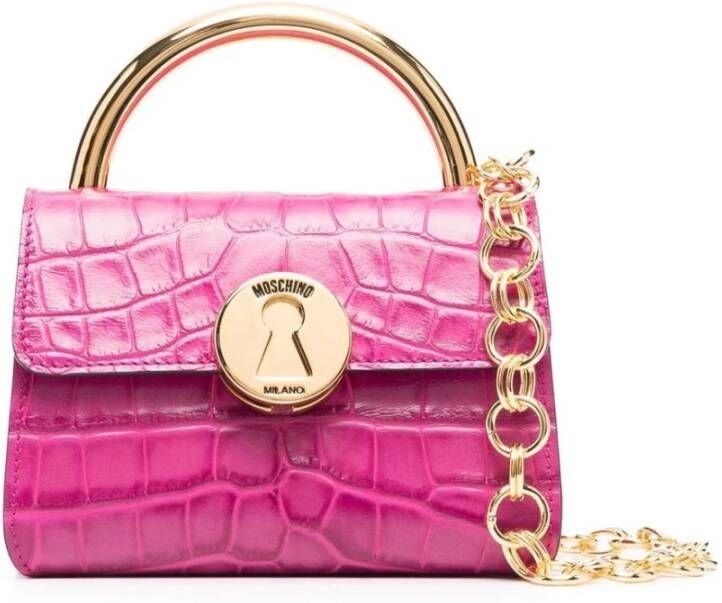 Moschino Kruis lichaamstassen , Paars, Dames