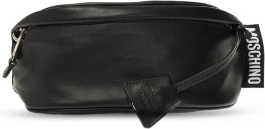 Moschino Logo geëxciteerde riemtas , Zwart, Heren