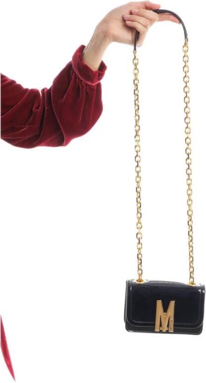 Moschino Leather shoulder bag , Roze, Dames