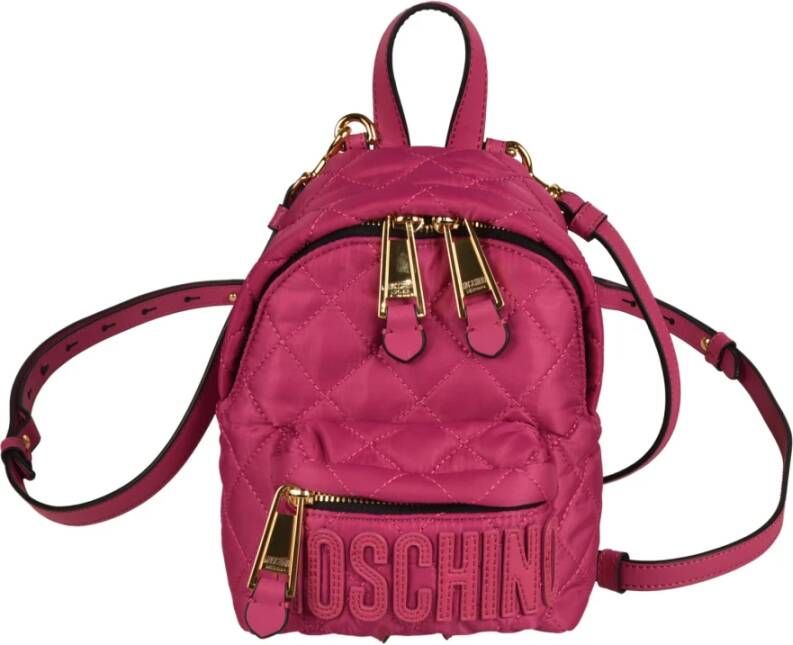 Moschino Logo rugzak , Roze, Dames