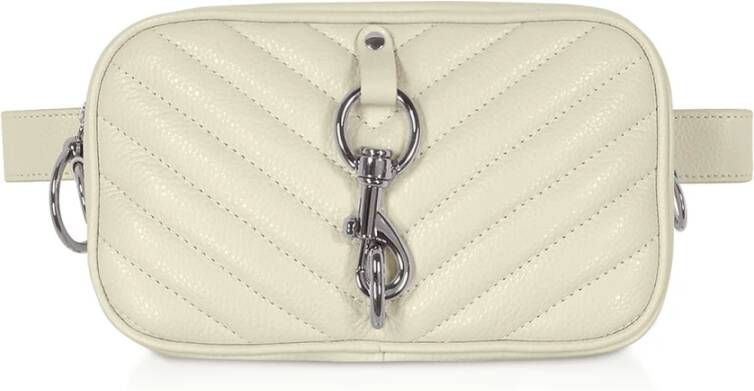 Rebecca Minkoff Pebbled Leather Camera Belt Bag , Beige, Dames