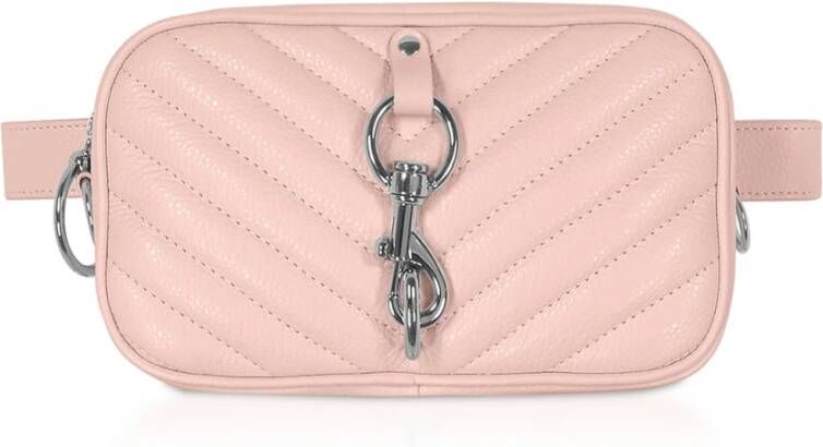 Rebecca Minkoff Kiezelige lederen camerastas , Roze, Dames