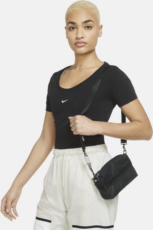 Nike Sportswear Futura Luxe Crossbodytas voor dames(1 liter) Black/Black/Dark Smoke Grey Dames