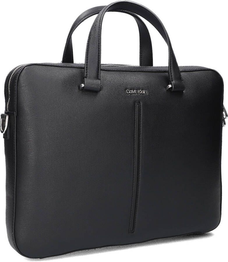 Calvin Klein Zwarte Laptoptas Ck Median Slim Laptop Bag