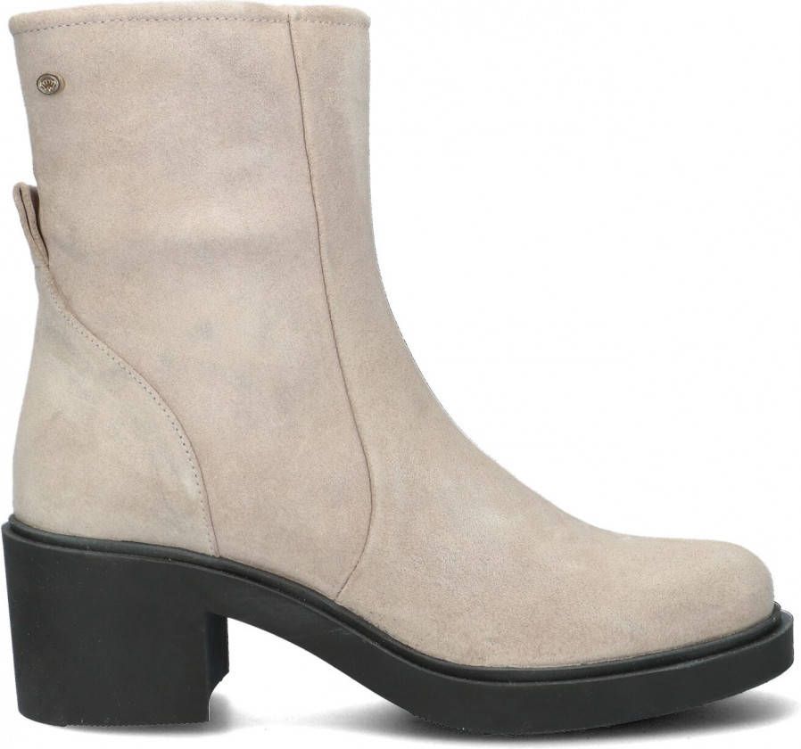 Fred de la Bretoniere Beige Enkellaarsjes 183010289