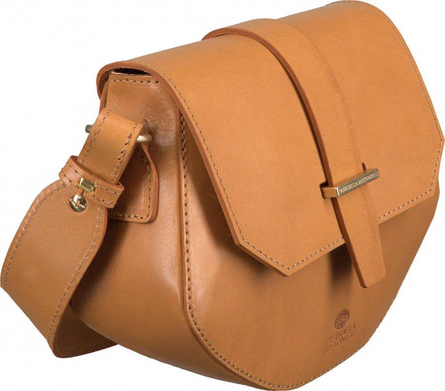 Fred de la Bretoniere Schoudertas Shoulderbag M Natural Dyed Bruin