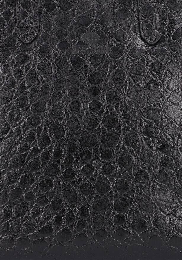 Fred de la Bretoniere Shopper Croco Printed Leather black Damestas