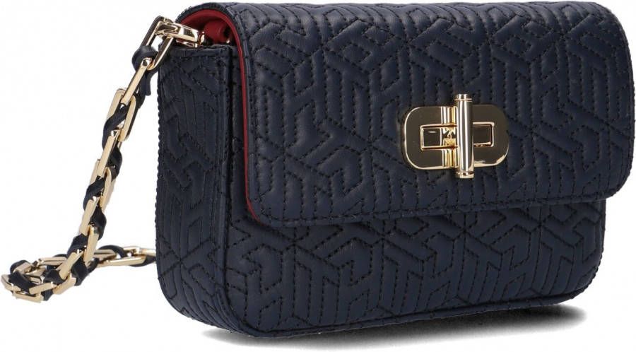 Tommy Hilfiger Blauwe Schoudertas Turnlock Petit Cross