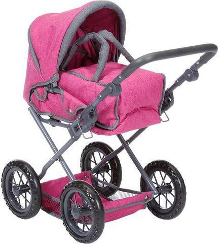 Knorrtoys ® Combi poppenwagen Ruby Berry met luiertas