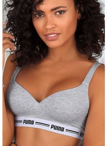 PUMA Bralette Iconic met iets verdikte cups