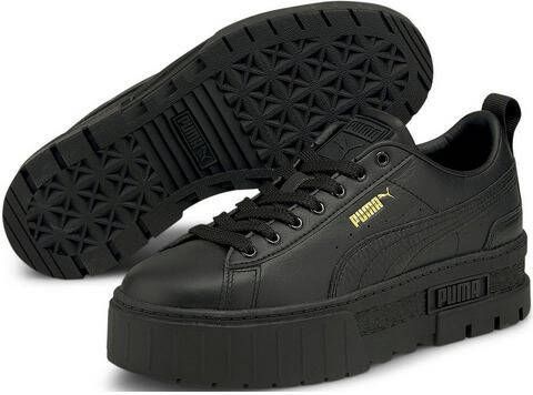 Puma Mayze Dames Schoenen Black Leer, Synthetisch