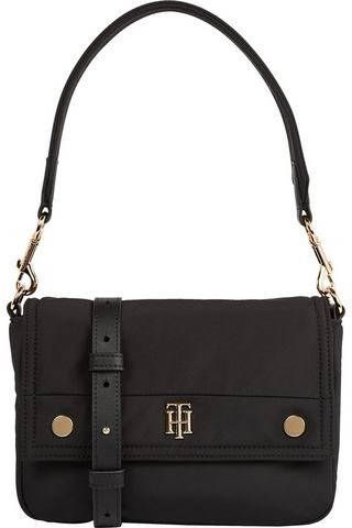 Tommy Hilfiger Schoudertas MY TOMMY SHOULDER BAG met goudkleurige details