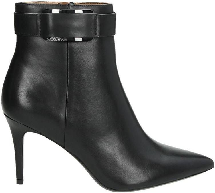 Calvin Klein Gitar enkellaarsjes zwart - Tassenshoponline.be