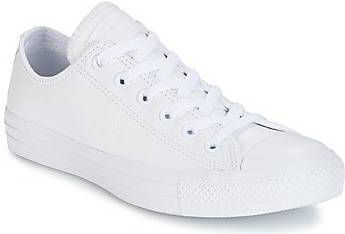 wit leren converse dames