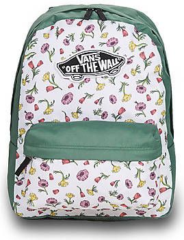 Vans Realm Rugzak Ditsy Poppy Floral Marshmellow/Duck Green