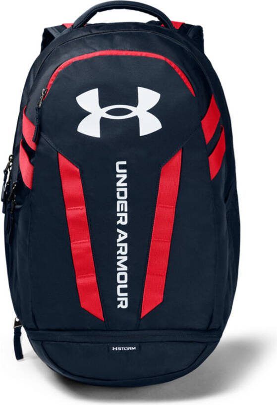 Under Armour Rugzak Hustle 5.0 Academy/Rood/Wit