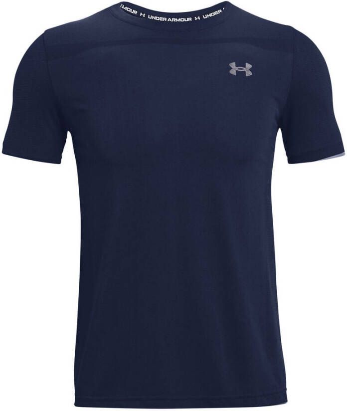 Under Armour Trainings T-shirt met Rush™ en logo • Blauw •