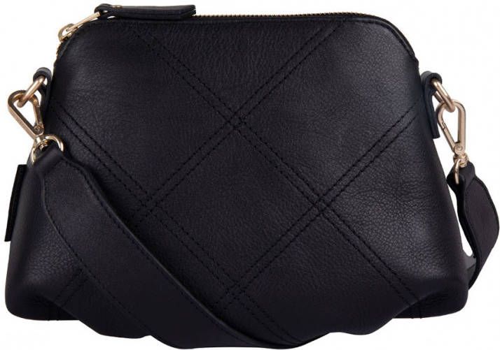 Fred de la Bretoniere Soft Nappa Leather Crossbody M black Damestas