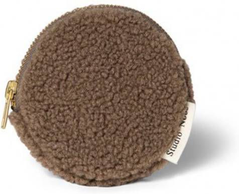 Studio Noos Ritsportemonnees Teddy Wallet Bruin