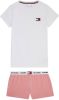 Tommy Hilfiger Nachtmode & Loungewear Girls Cn Short Sleeve Short Pyjama Set Rood online kopen