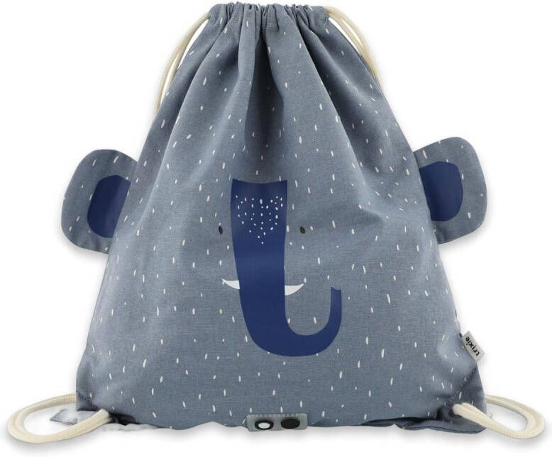 Trixie Mrs. Elephant Drawstring Bag light blue Kindertas