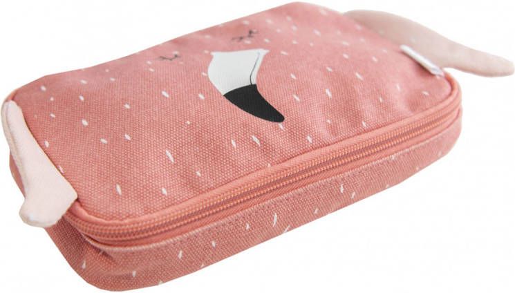 TRIXIE Etuis Pencil case rectangular Mrs. Flamingo Roze