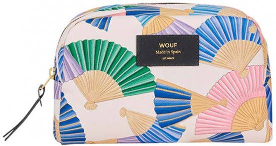 Wouf Sevilla Big toilettas met leren details en print