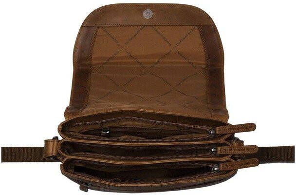 Chesterfield Leren Schoudertas Millie Cognac