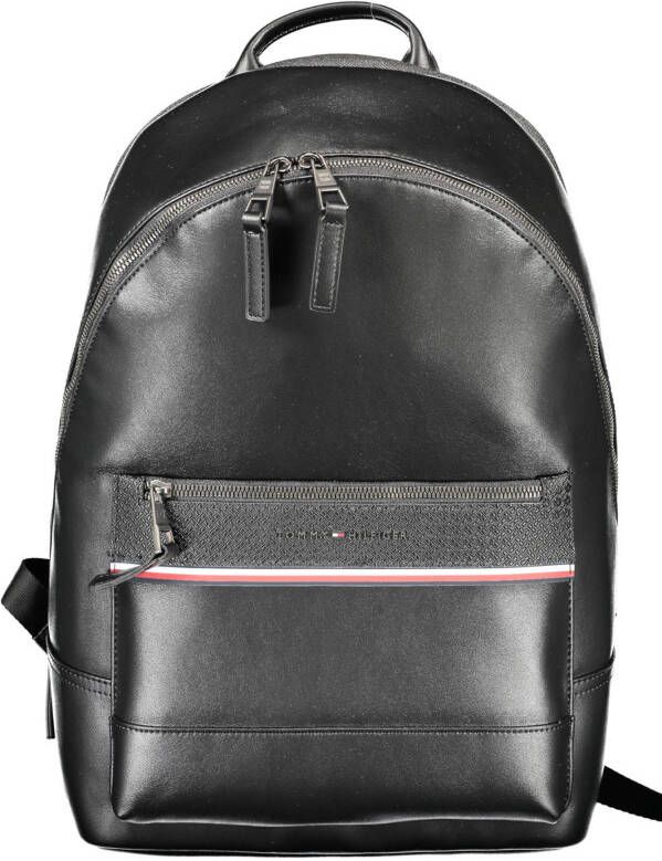 Tommy Hilfiger 1985 PU rugzak , Zwart, Heren