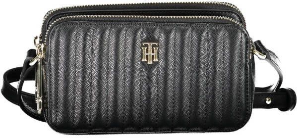 Tommy Hilfiger Zwarte Schoudertas Timeless Camera Bag Quilted