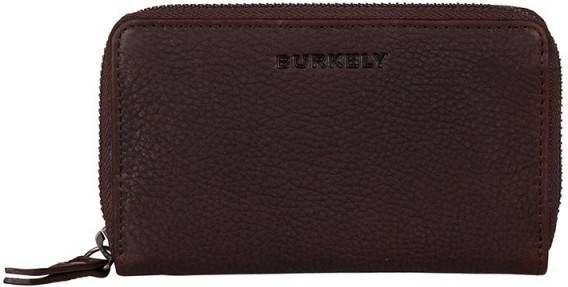 Burkely Antique Avery Wallet M Back Zipper dark brown Dames portemonnee