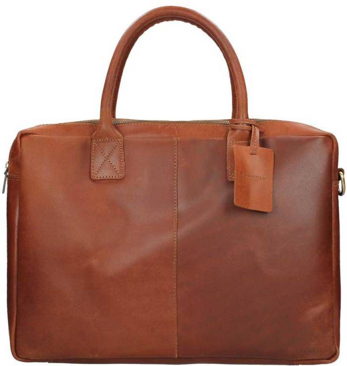 Laptoptas Burkely Leren Laptoptas 17 inch Fundamentals Vintage Taylor Worker