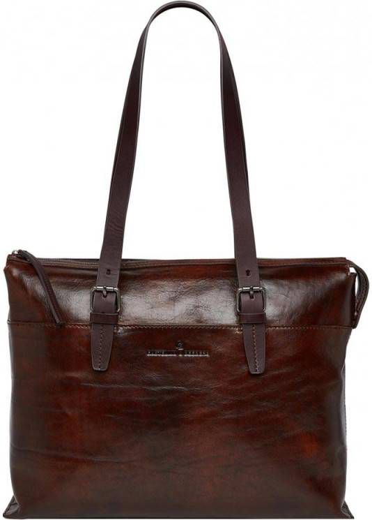 Castelijn & Beerens Rien Laptop Schoudertas 15.4&apos, &apos, RFID cognac